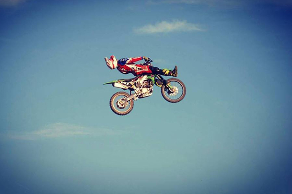 Stunt a freestyle motocross show