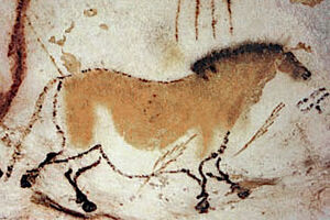 Nástěnná malba v jeskyni Lascaux, zdroj: Wikimedia Commons